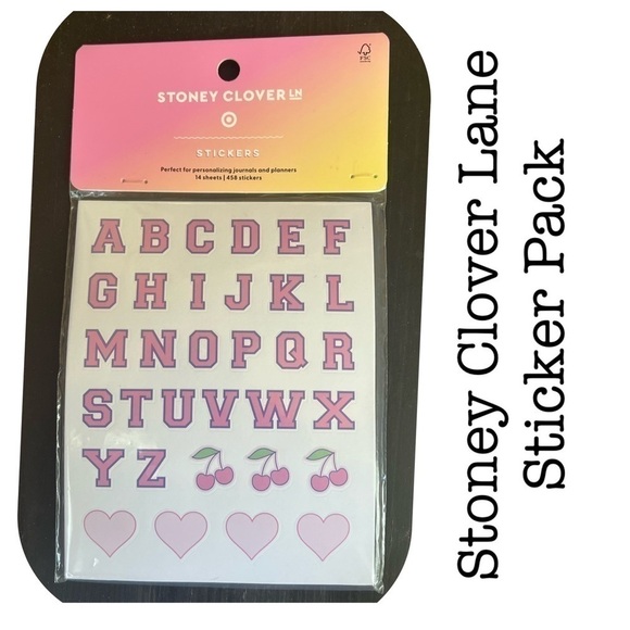 Stoney Clover Lane Sticker Pack Letters - Picture 2 of 3